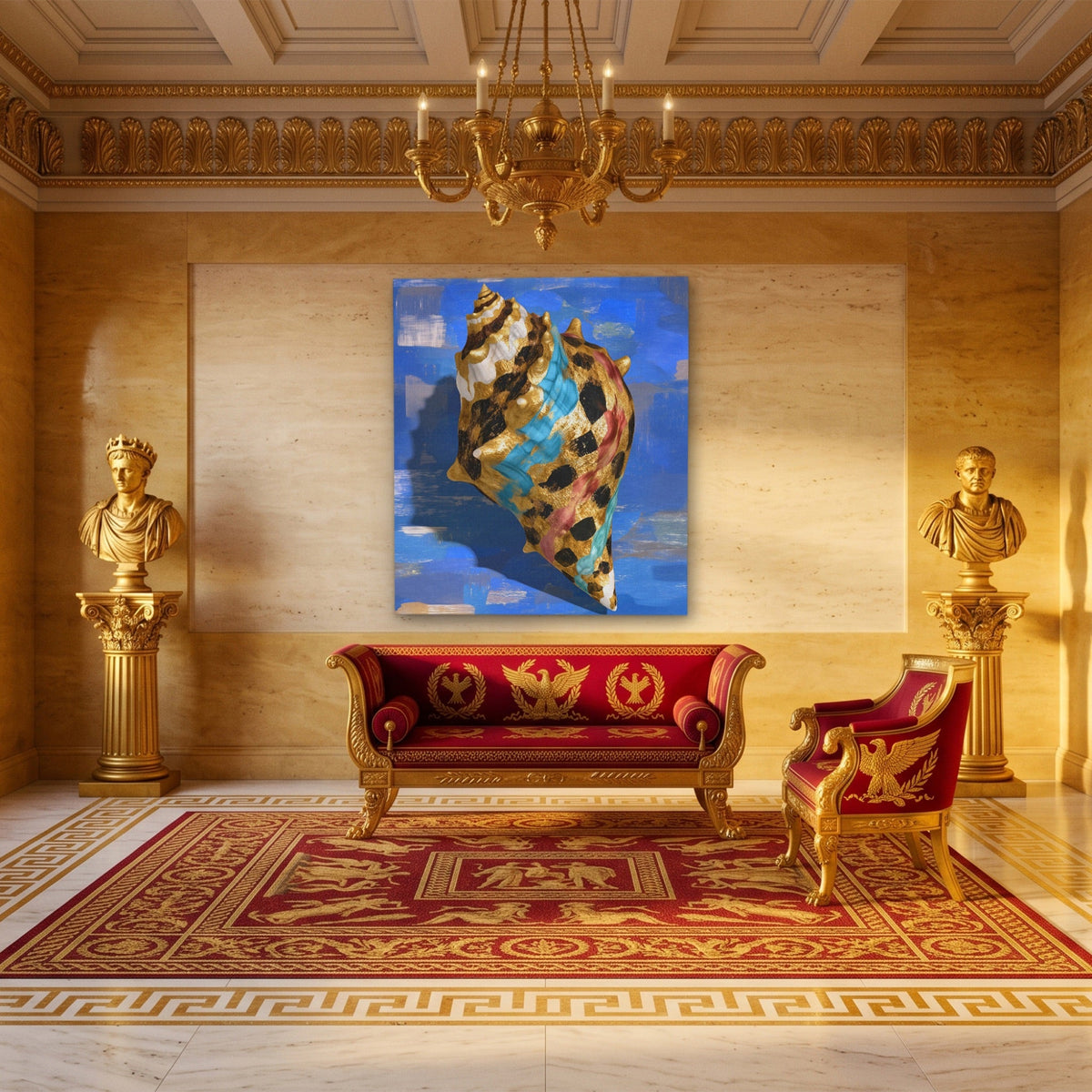 Conch Shell Minimalist - Luxury Wall Art