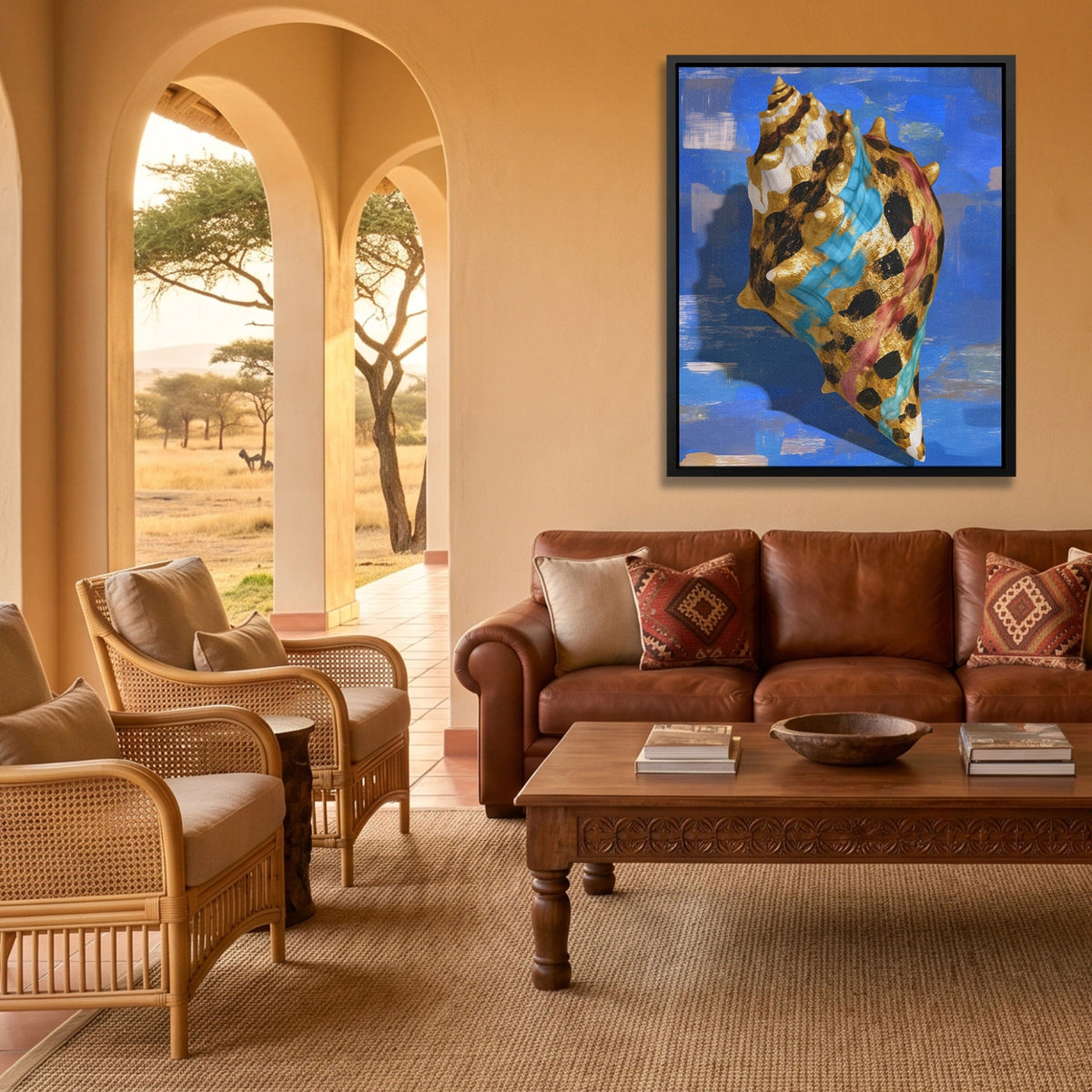 Conch Shell Minimalist - Luxury Wall Art