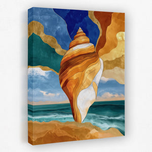 Conch Shell Rising - Luxury Wall Art