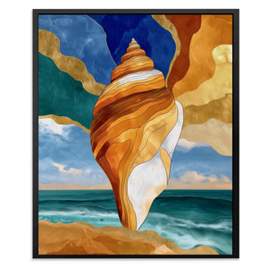 Conch Shell Rising - Luxury Wall Art