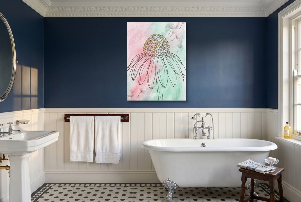 Coneflower Nodding Pale - Luxury Wall Art