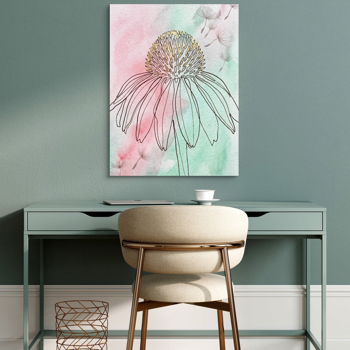 Coneflower Nodding Pale - Luxury Wall Art