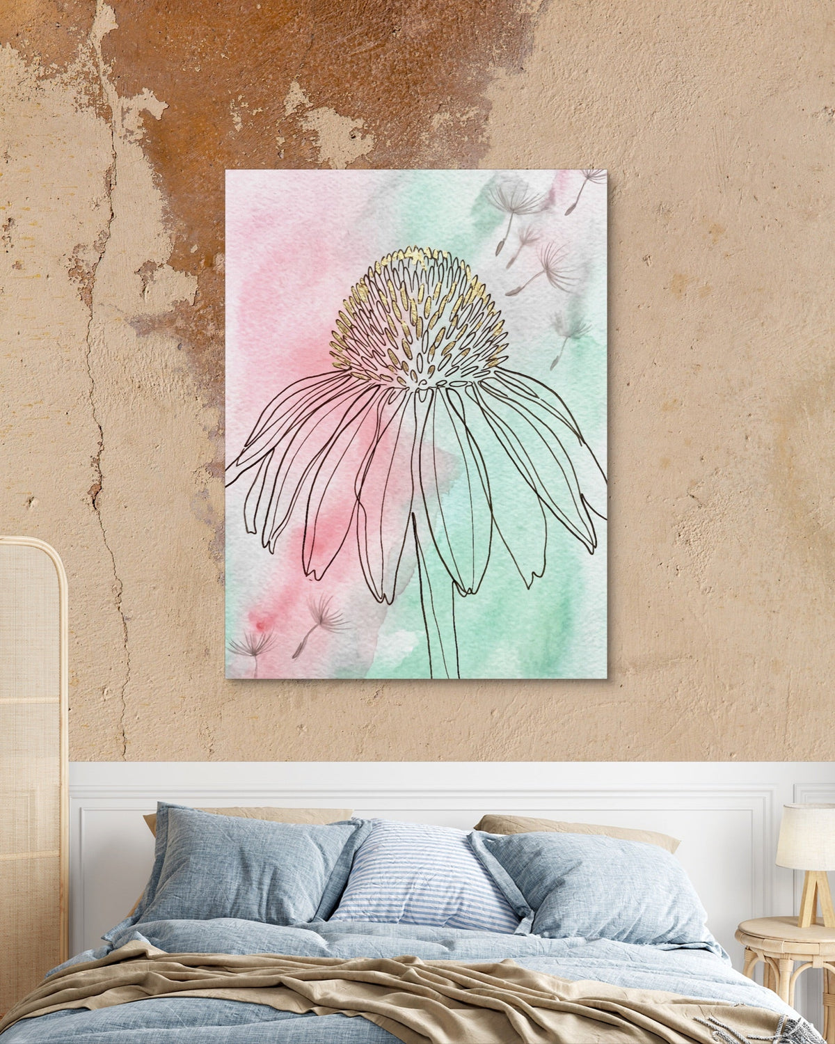 Coneflower Nodding Pale - Luxury Wall Art