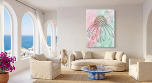 Coneflower Nodding Pale — coneflower nodding pale beachside couch livingroom 1port flush print