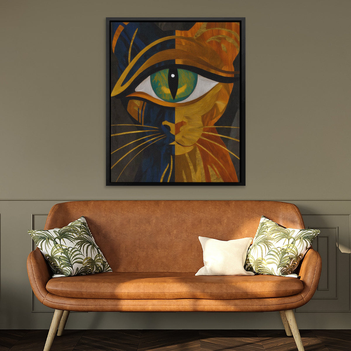 Copper Cat Oracle II - Luxury Wall Art