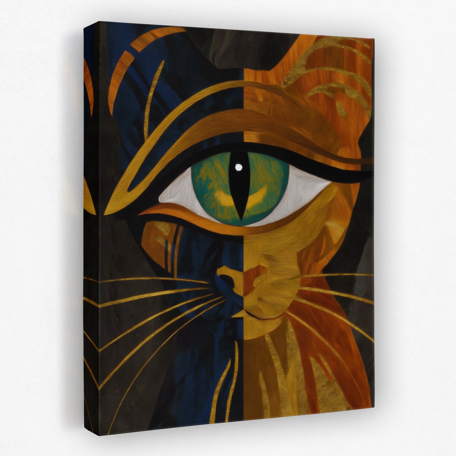 Copper Cat Oracle II - Luxury Wall Art