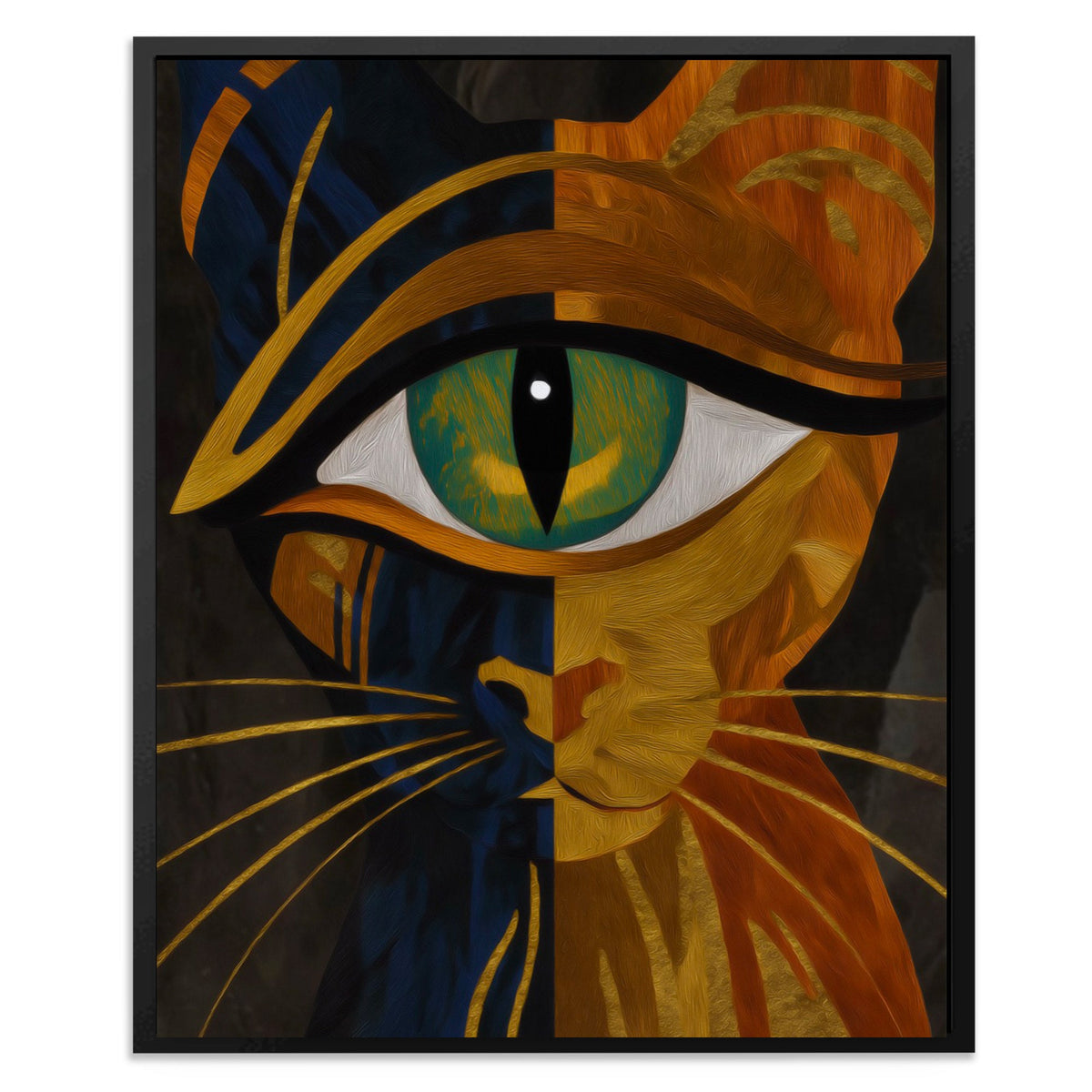 Copper Cat Oracle II - Luxury Wall Art