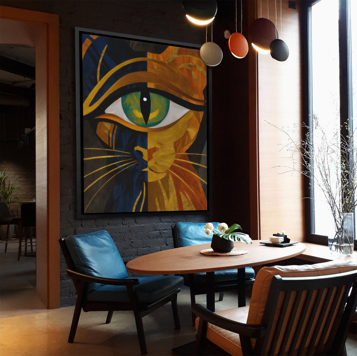 Copper Cat Oracle II - Luxury Wall Art