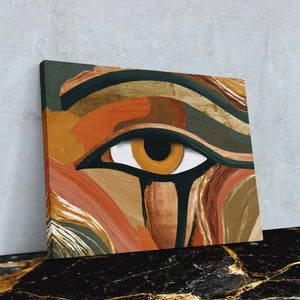 Copper Eye Awakening - Earth Tones Eye Canvas Print