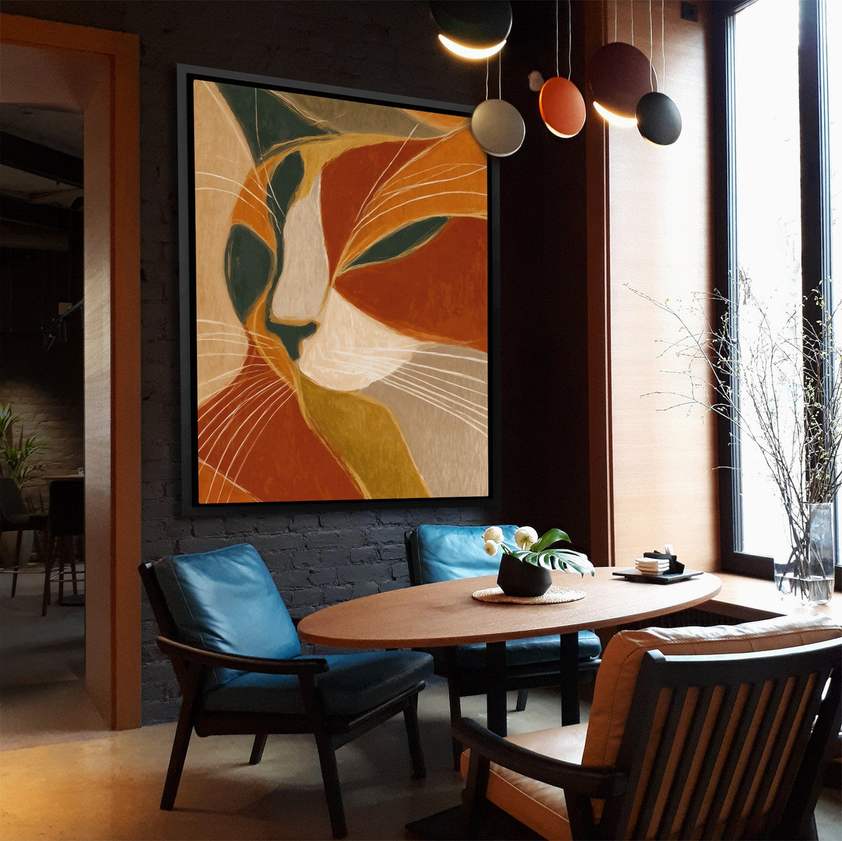 Copper Feline Oracle - Luxury Wall Art