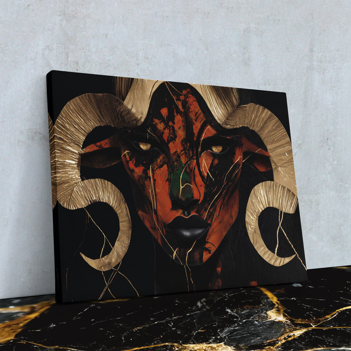 Copper Ram Portrait - Luxury Wall Art