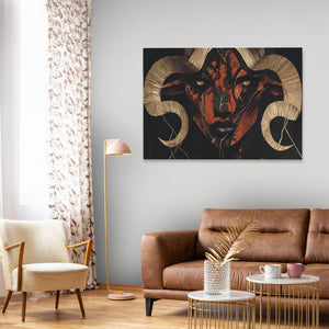 Copper Ram Portrait - Luxury Wall Art
