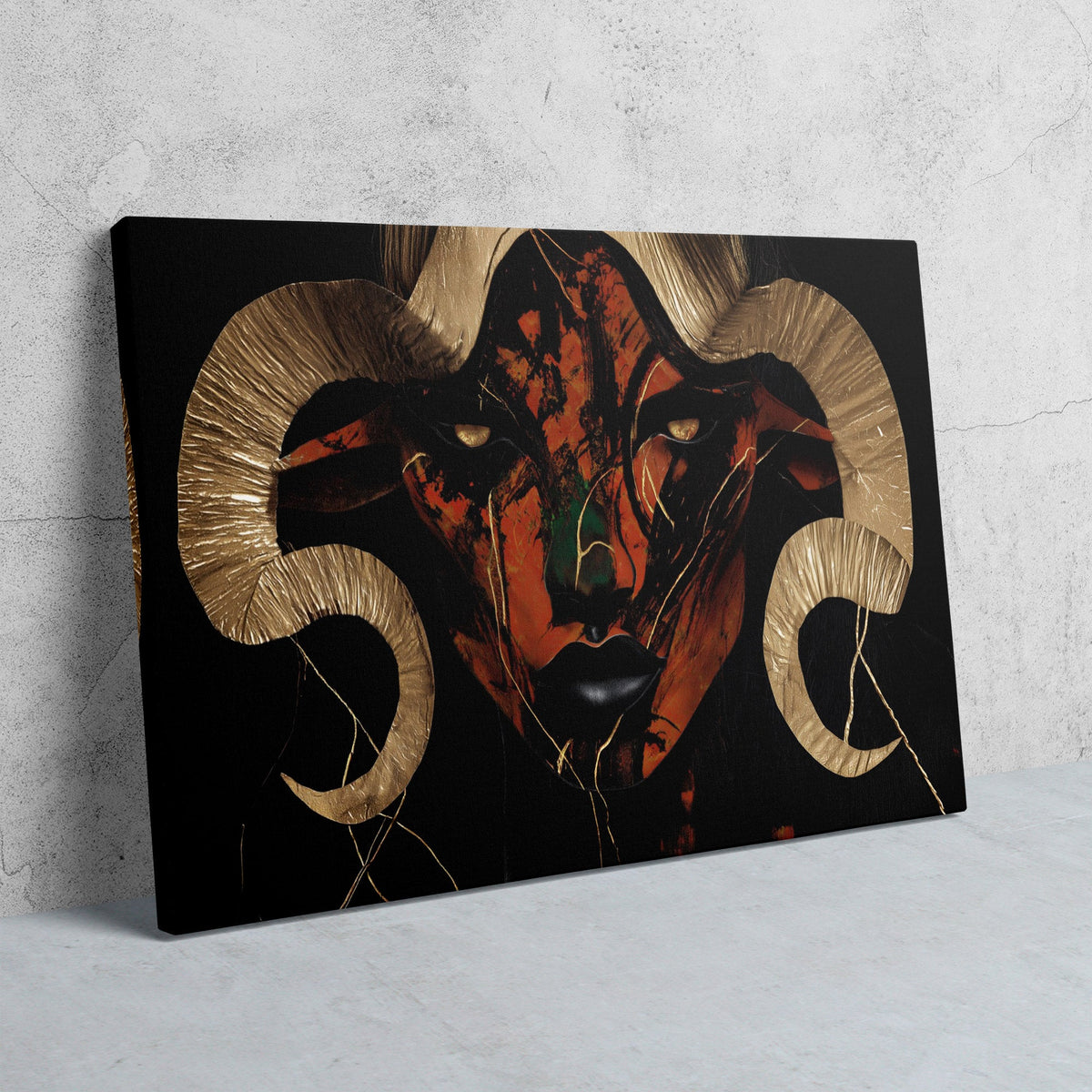 Copper Ram Portrait - Luxury Wall Art