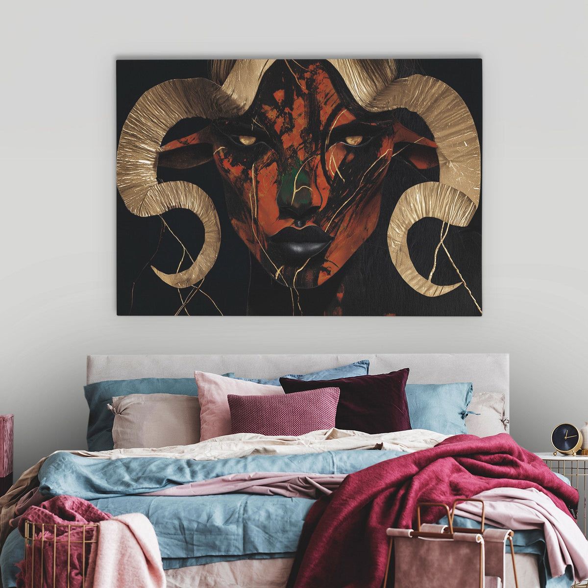 Copper Ram Portrait - Luxury Wall Art
