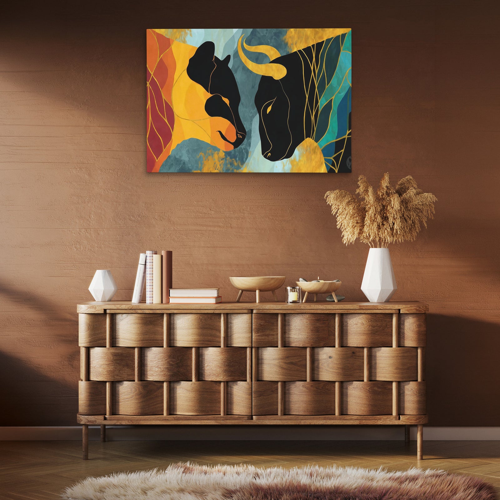 Copper Rivals - Luxury Wall Art