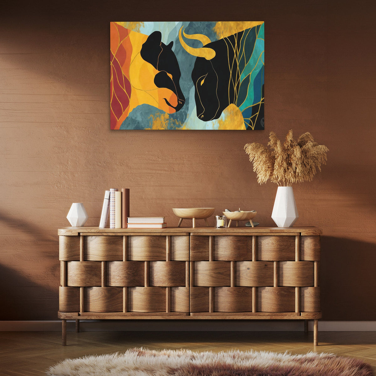 Copper Rivals - Luxury Wall Art