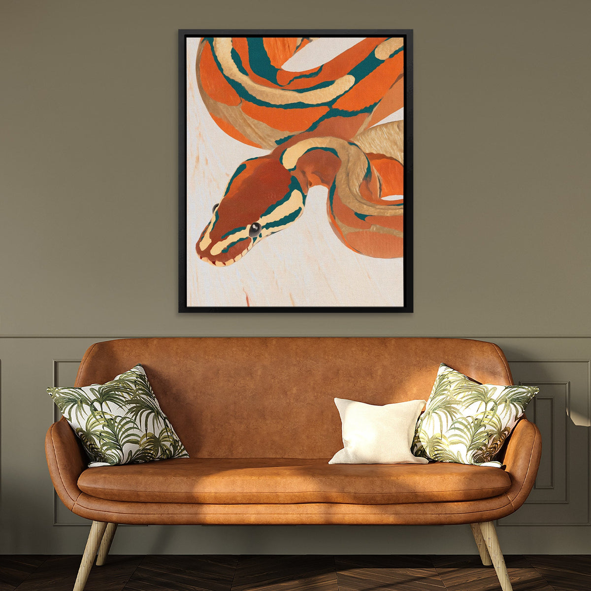 Copper Serpent Dreams - Luxury Wall Art