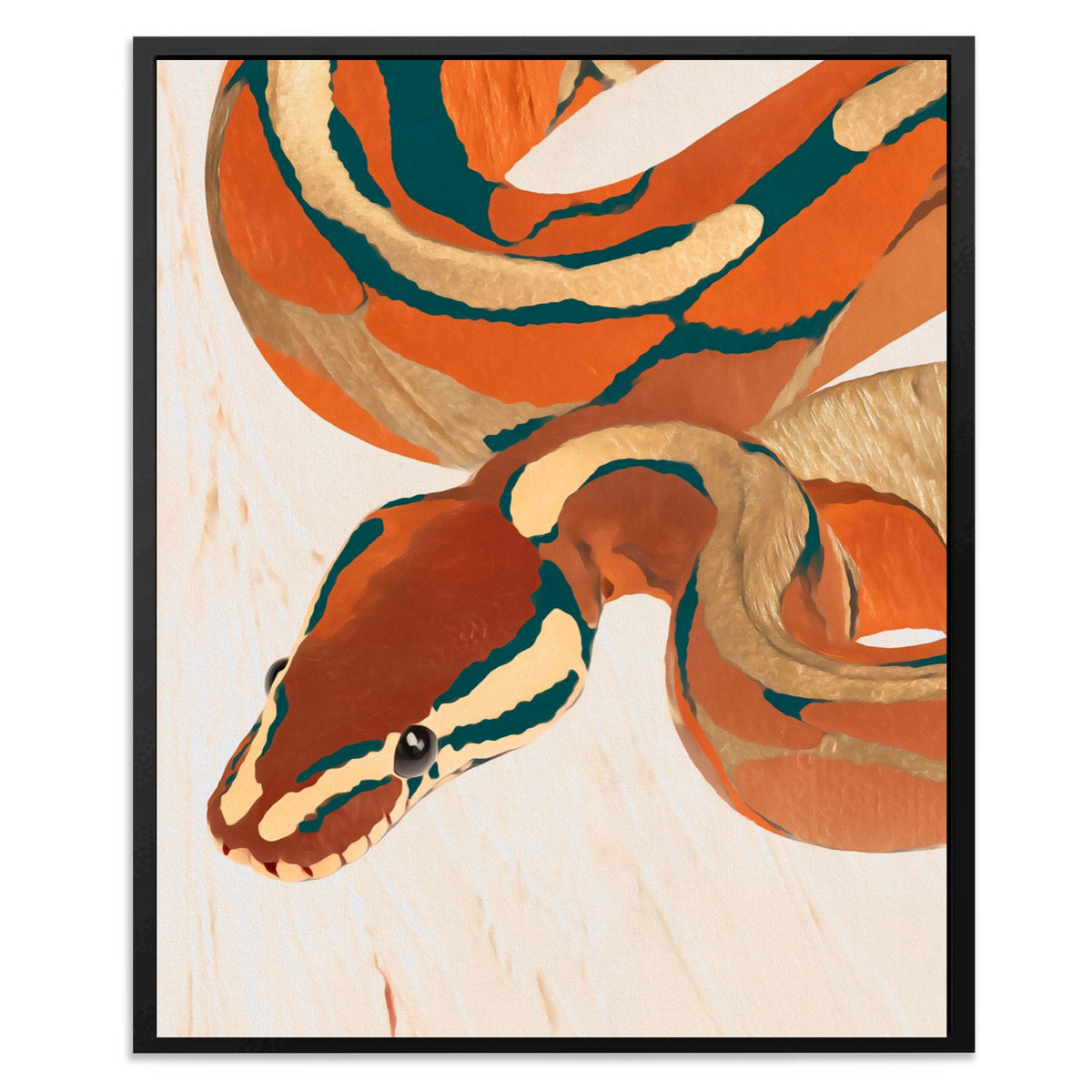 Copper Serpent Dreams - Luxury Wall Art