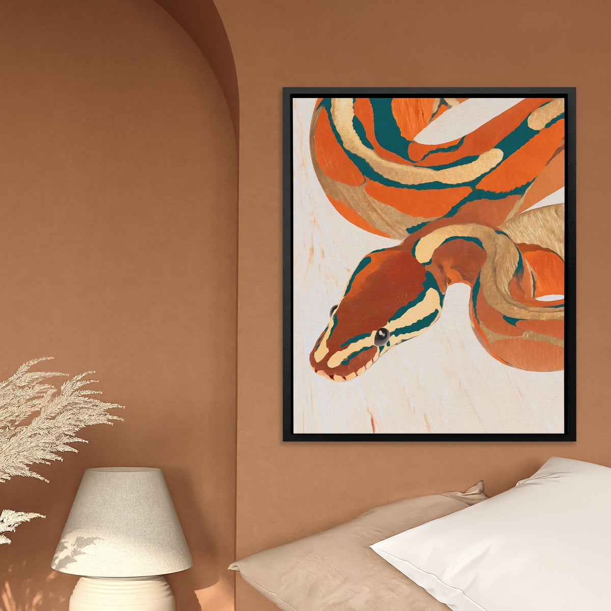 Copper Serpent Dreams - Luxury Wall Art