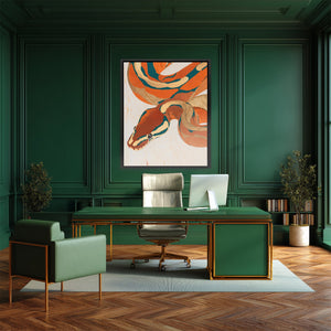 Copper Serpent Dreams - Luxury Wall Art