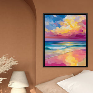 Coral Dawns Embrace - Luxury Wall Art