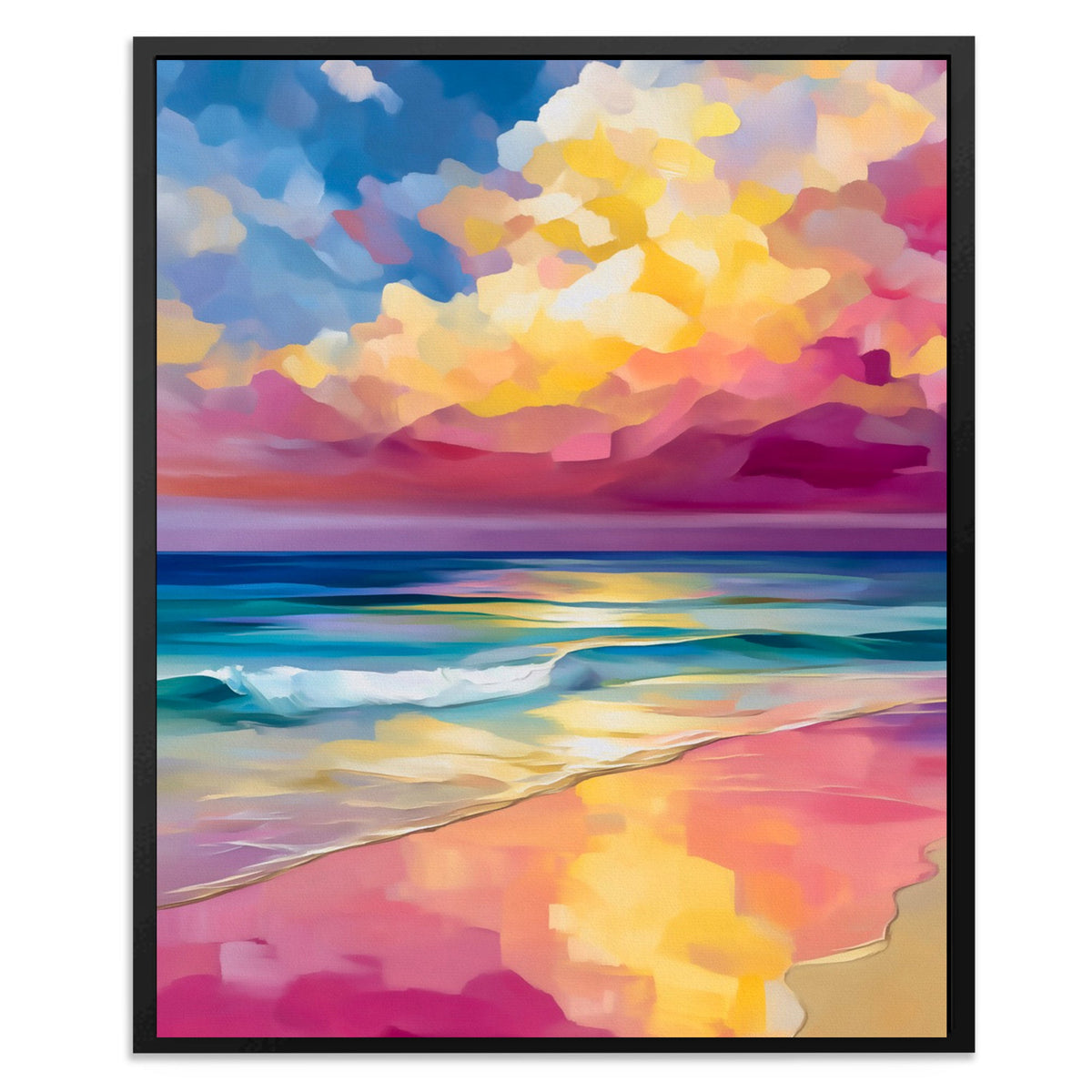 Coral Dawns Embrace - Luxury Wall Art