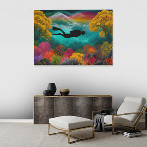 Coral Garden Dreamer - Luxury Wall Art