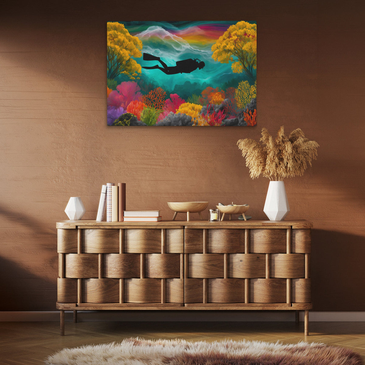 Coral Garden Dreamer - Luxury Wall Art