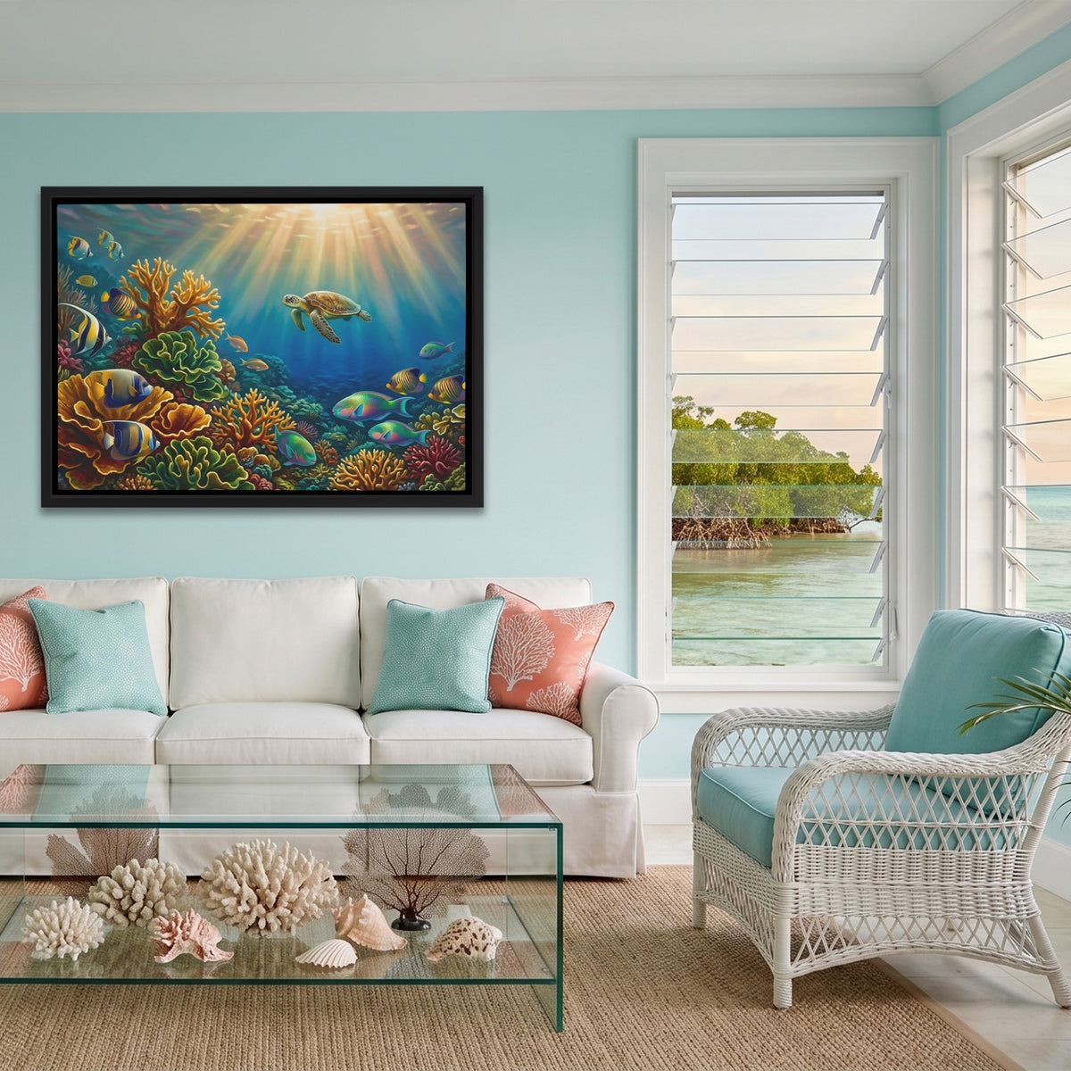 Coral Reef Sunlight — Coral Reef Sunlight Coastal Calm Land 61