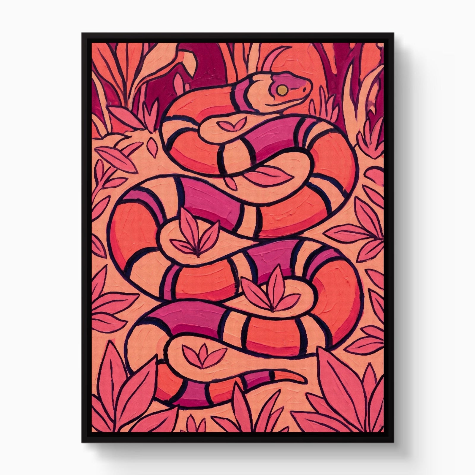 Coral Snake Swirl - Luxury Wall Art
