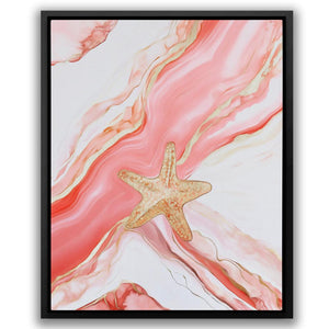 Coral Waves and Starfish - Luxury Wall Art