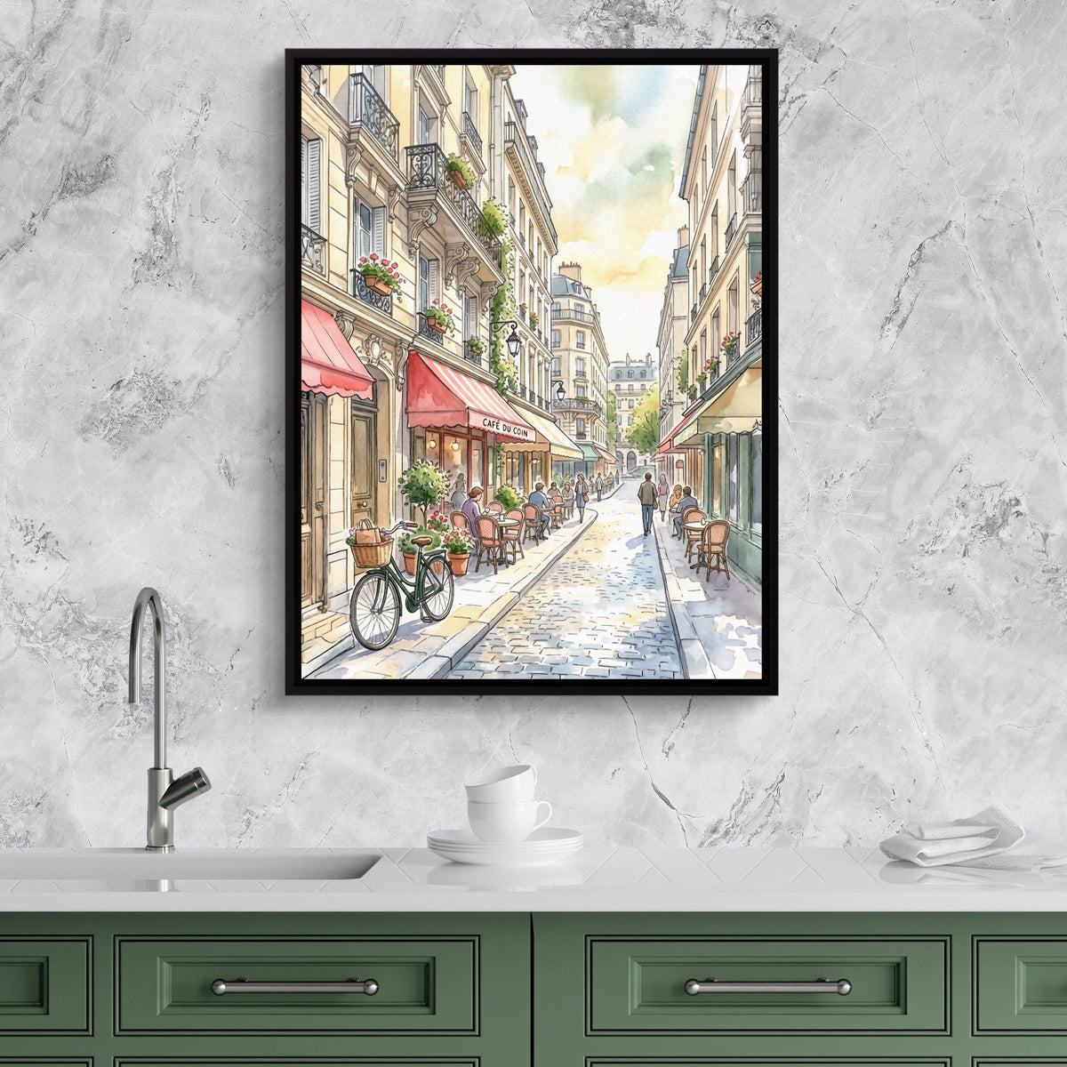 Corner Cafe - Luxury Wall Art