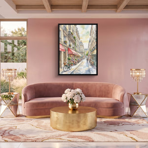 Corner Cafe — corner cafe sq pink pleasure 1port framed black