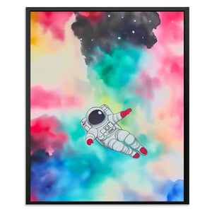 Cosmic Astronaut Drift - Luxury Wall Art