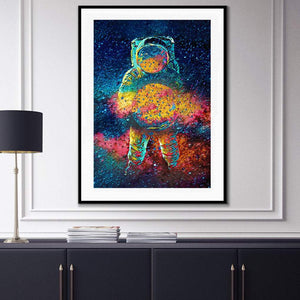 Cosmic Astronaut Semi - gloss Print - Luxury Wall Art