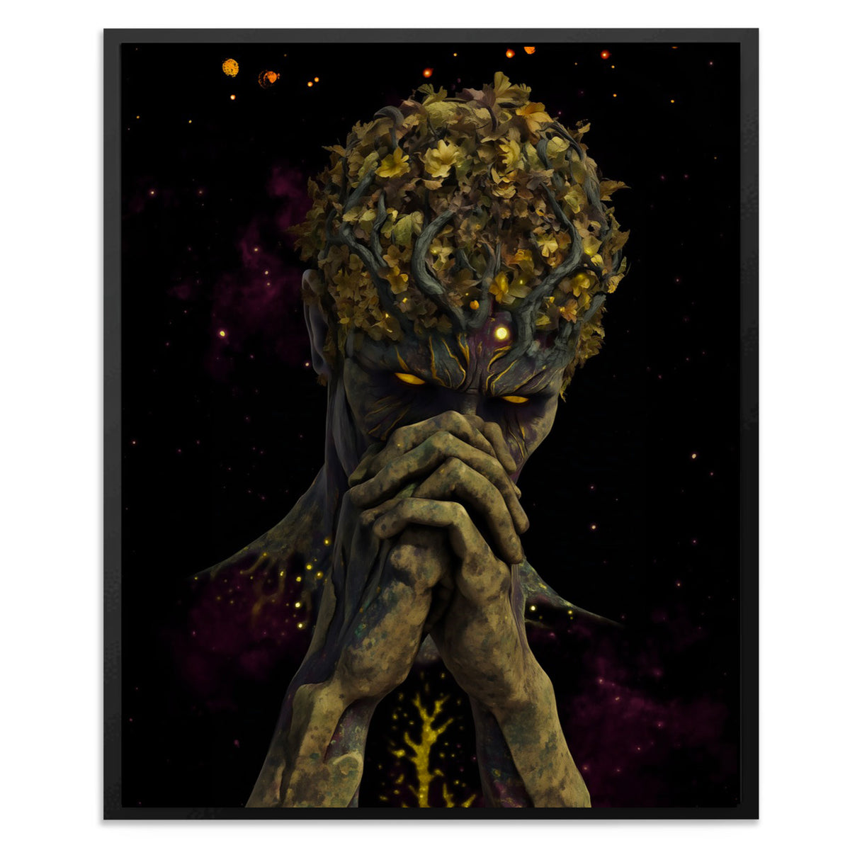 Cosmic Dryads Crown - Luxury Wall Art