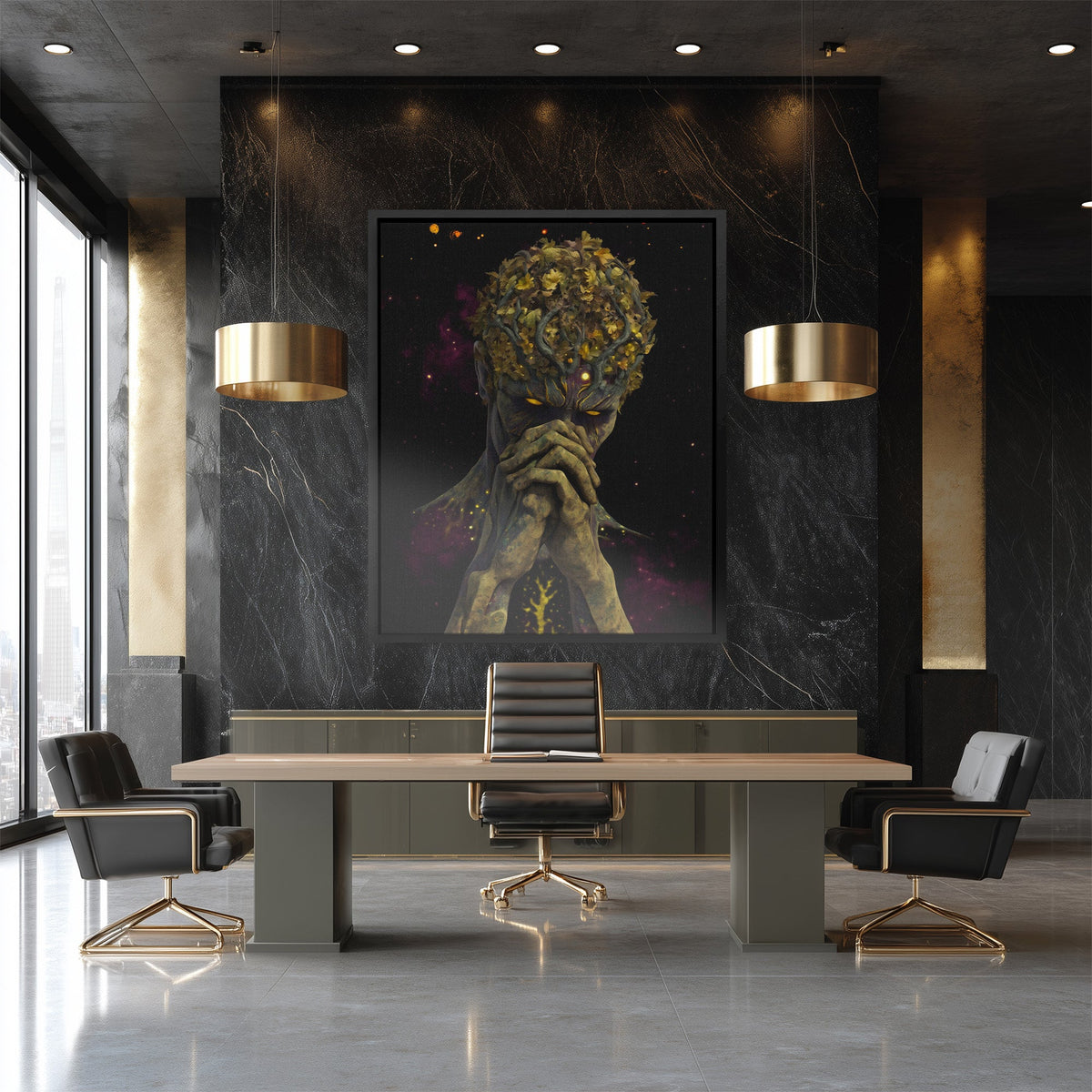 Cosmic Dryads Crown - Luxury Wall Art