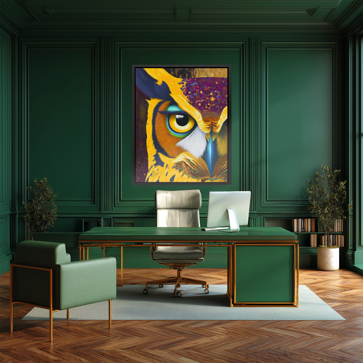 Cosmic Horned Oracle - Luxury Wall Art