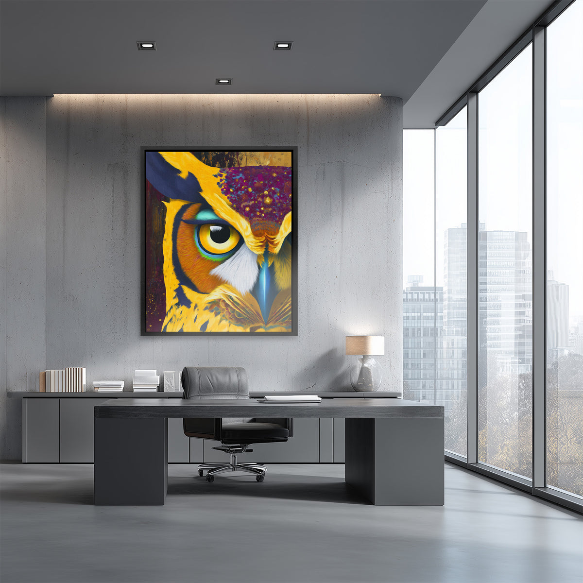 Cosmic Horned Oracle - Luxury Wall Art