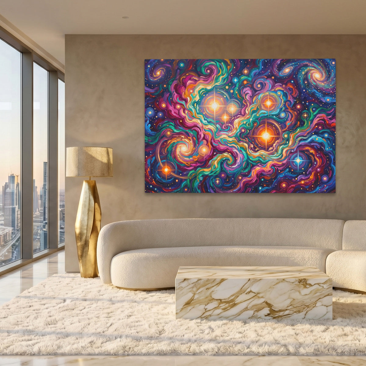 Cosmic Nebula Explosion — Cosmic Nebula Explosion White Gold Lux Land 233