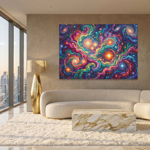 Cosmic Nebula Explosion — Cosmic Nebula Explosion White Gold Lux Land 233