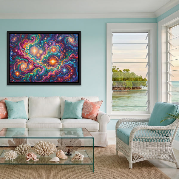 Cosmic Nebula Explosion in a room