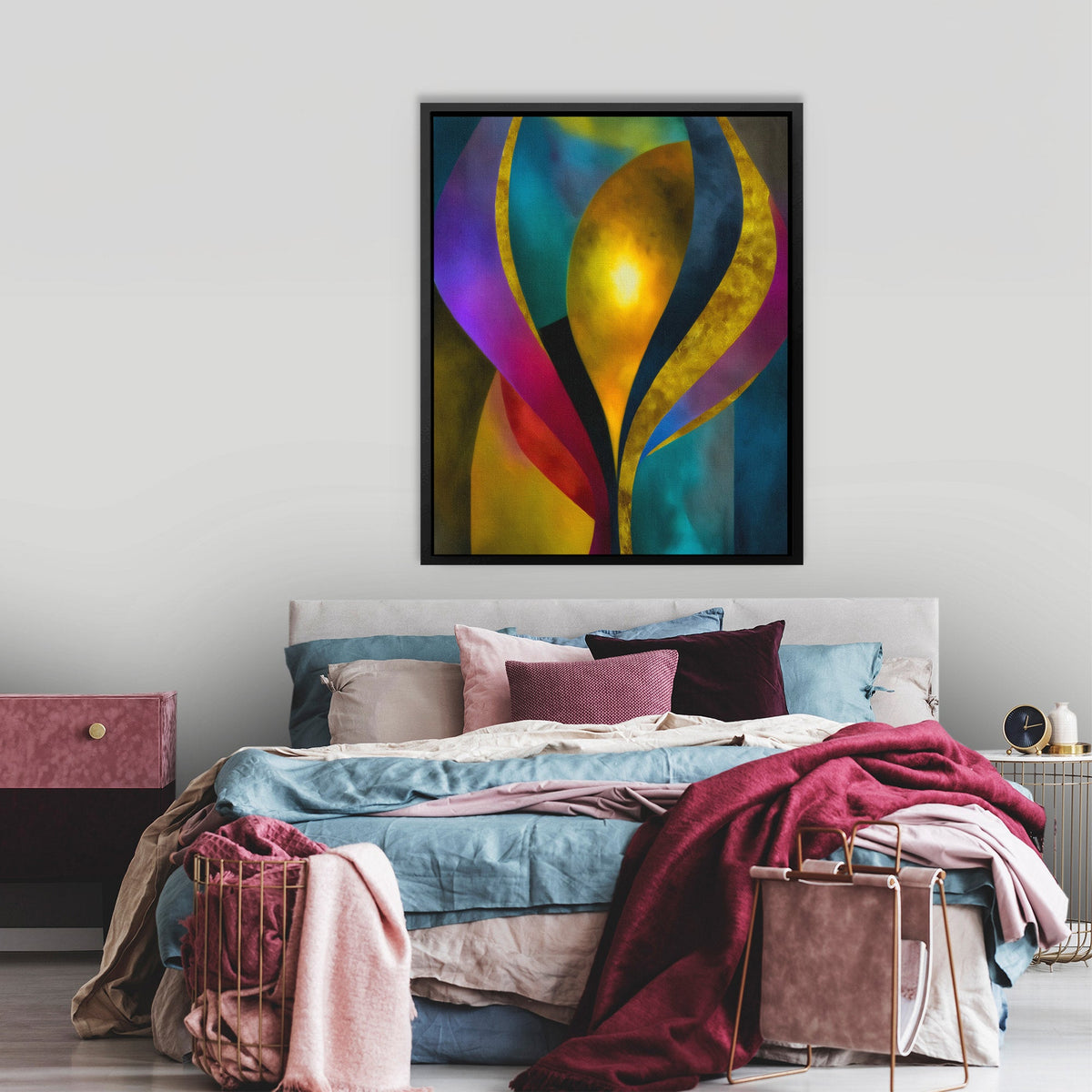 Cosmic Ribbon Dance - Luxury Wall Art