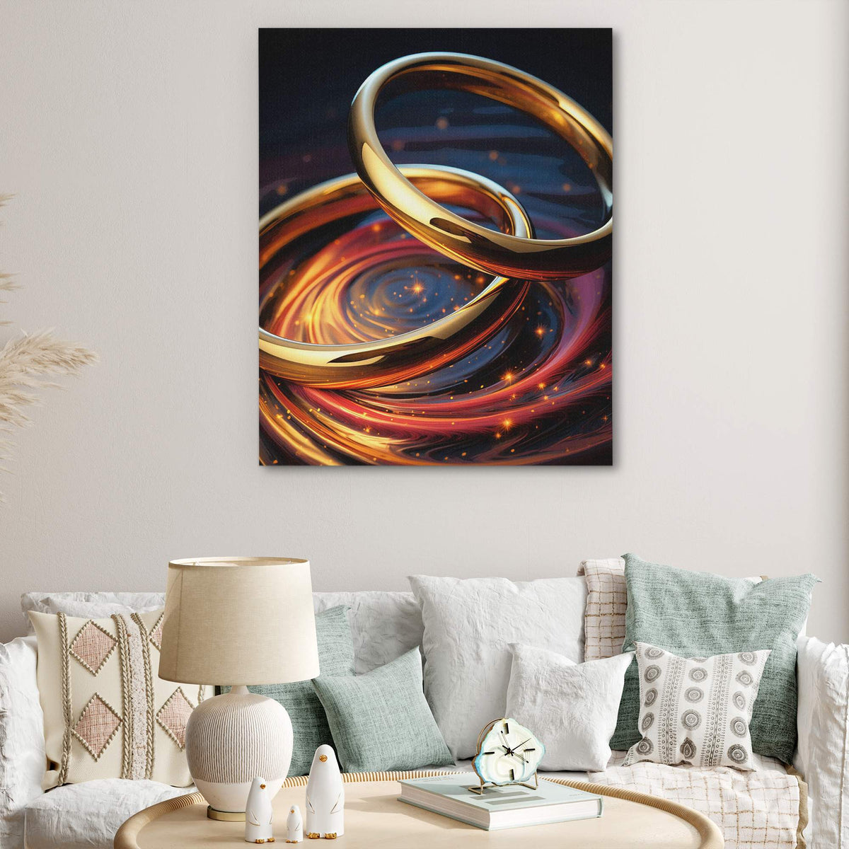Cosmic Rings - Luxury Wall Art