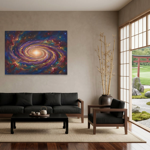 Cosmic Spiral Galaxy in a room