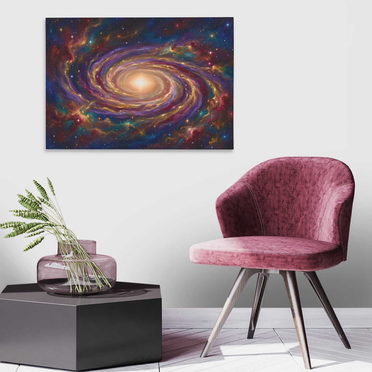 Cosmic Spiral Galaxy — Cosmic Spiral Galaxy New   Land Purple Chair 129