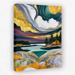 Cosmic Waters Dance - Luxury Wall Art