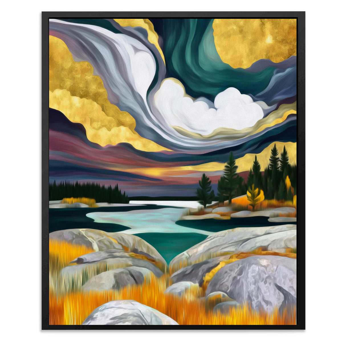 Cosmic Waters Dance - Luxury Wall Art