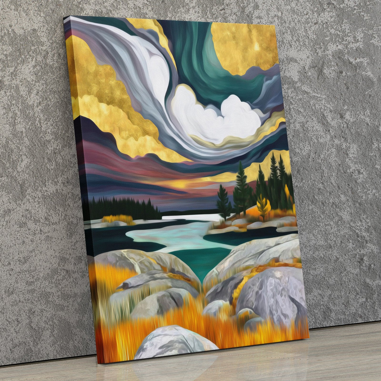 Cosmic Waters Dance - Luxury Wall Art