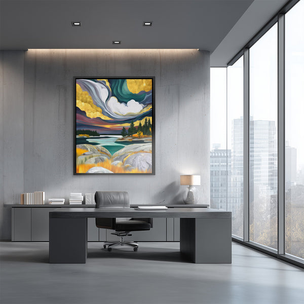 Cosmic Waters Dance in a room